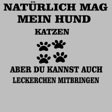 Motiv Hund mag Katzen