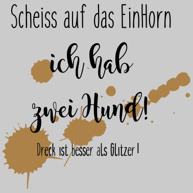 Motiv ein Horn - zwei Hund