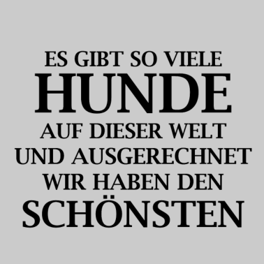 Motiv ES GIBT SO VIELE HUNDE AUF DIESER WELT, SCHÖNSTEN
