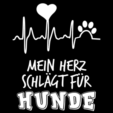 Motiv Mein Herz schlägt für Hunde / Herzschlag