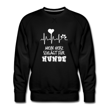 Hunde Pullover - Mein Herz schlägt für Hunde / Herzschlag