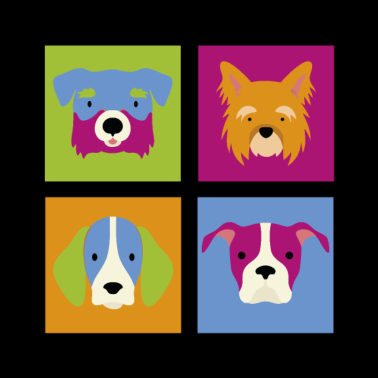 Motiv Hund und Hunde