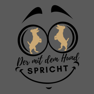 Motiv DER MIT DEM HUND SPRICHT Hund Hunde