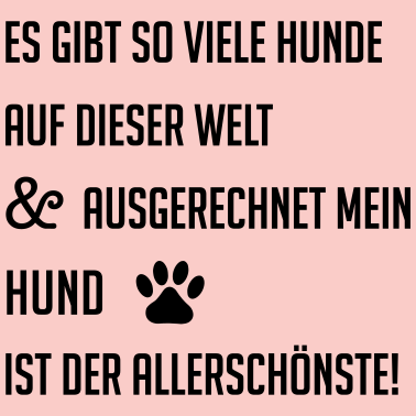 Motiv Schönster Hund Hundespruch Hund Hundebesitzer