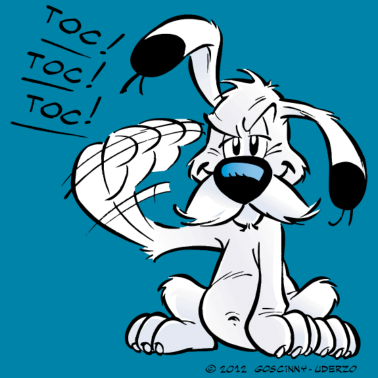 Motiv Asterix & Obelix Idefix Klopft Toc Toc Toc