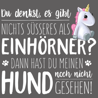 Motiv Einhorn vs Hund