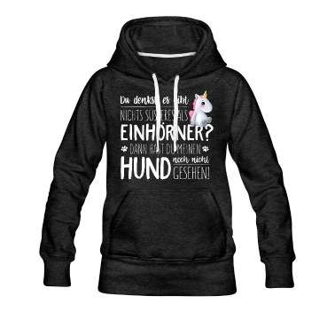 Hunde Hoodie - Einhorn vs Hund