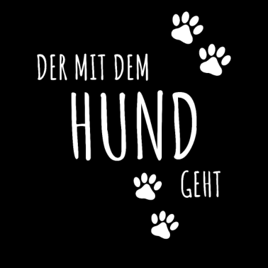 Motiv DER MIT DEM HUND GEHT