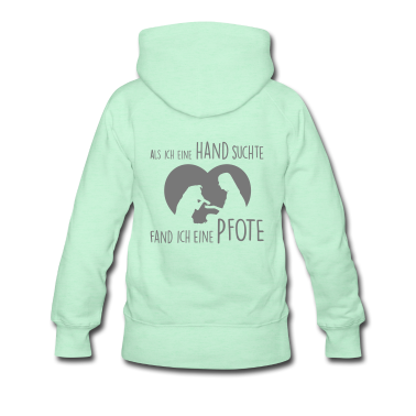 Hunde Hoodie - Als ich eine Hand suchte