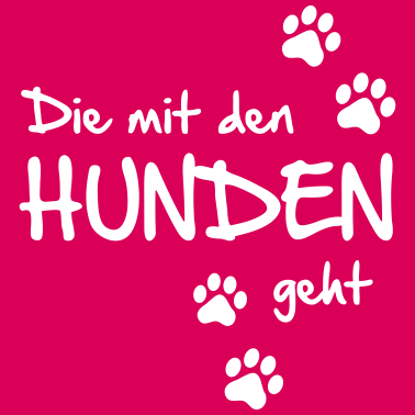 Motiv Die mit den Hunden geht