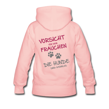 Hunde Hoodie - Vorsicht Frauchen - Hunde