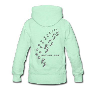 Hunde Hoodie - never walk alone dog