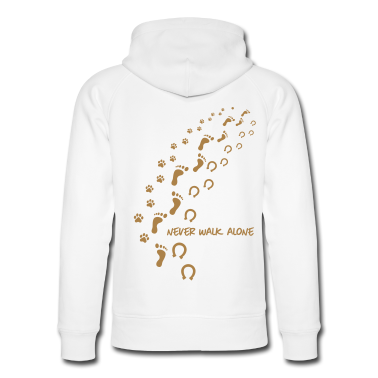 Hunde Hoodie - never walk alone hund pferd