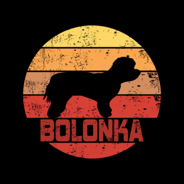Motiv Bolonka Zwetna Hunde Retro Style Silhouette