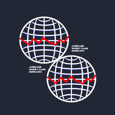 Motiv Worst Case Szenario Hoodie Navy Blue