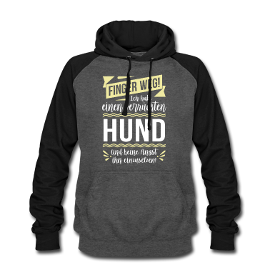 Hunde Hoodie - Finger weg! Ich habe einen verrückten Hund...