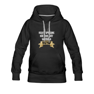 Hunde Hoodie - Hund lustiges Spreche mit Hund Statement