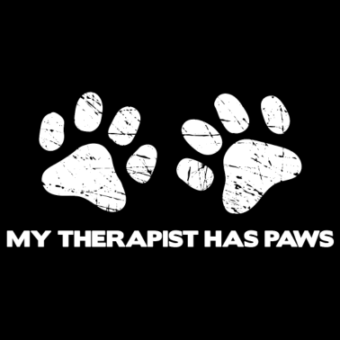 Motiv my therapist has paws white