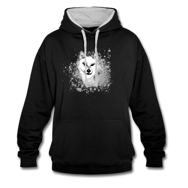 Hunde Hoodie - finnischer Spitz,spitz,malerei,hund,graffiti,weiss