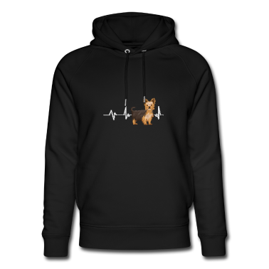 Hunde Hoodie - Yorkshire Terrier Yorkie Heartbeat