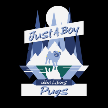 Motiv Ein Junge der Möpse mag, Wildnis