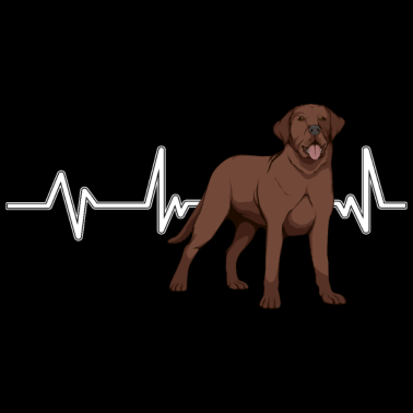 Motiv Brauner Labrador Labbi Labrador Heartbeat