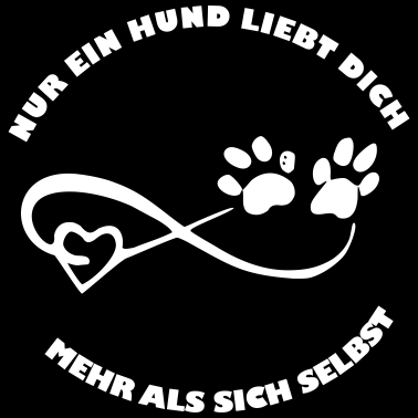 Motiv unendliches herz pfoten spruch hund