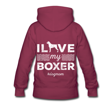 Hunde Hoodie - ich liebe meinen hund boxer