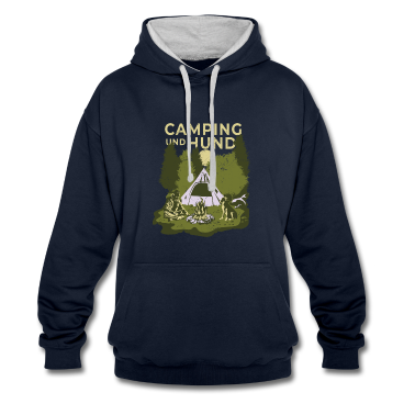 Hunde Hoodie - Camping mit Hund