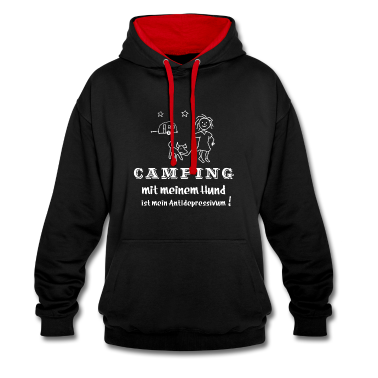 Hunde Hoodie - camping mit hund