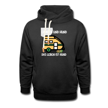 Hunde Hoodie - Campen mit Hund Wohnwagen Urlaub