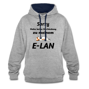 Hunde Hoodie - Keine Verbindung zum Elan Hund Spruch