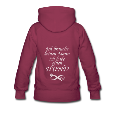 Hunde Hoodie - Ich brauche keinen Mann, Hunde Spruch