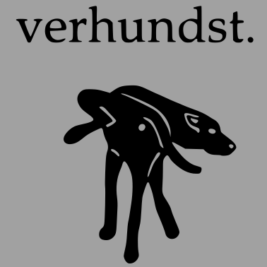 Motiv verhundst hunde hund