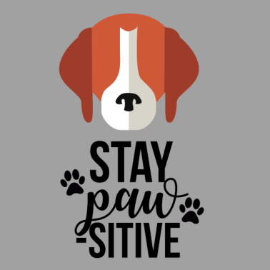 Motiv Lustiger Hunde Spruch mit Pfoten