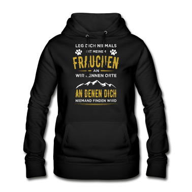 Hunde Hoodie - Lustiger Hunde Spruch Frauchen Hund Damen Vintage