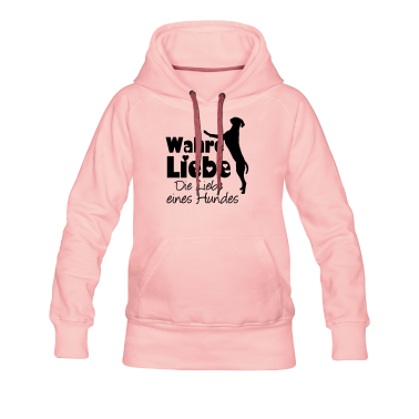 Hunde Hoodie - Wahre Liebe - Hund Haustier Tier Geschenk Spruch