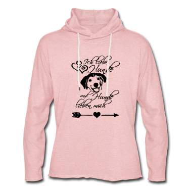 Hunde Hoodie - Ich liebe Hunde Liebe Tier Haustier Geschenk