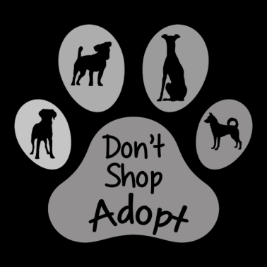 Motiv Don't shop adopt