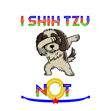 Motiv Ich SHIHTZU nicht-SHIHTZU Tupfen