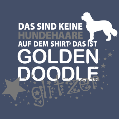 Motiv Goldendoodle Glitzer