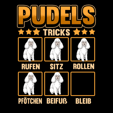 Motiv Hund Pudel Hundebesitzer Lustig Tricks Geschenk