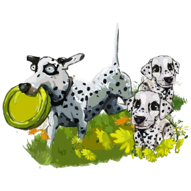 Motiv Niedliche Hunde