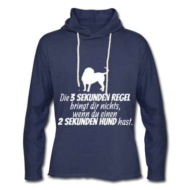 Hunde Hoodie - Hunde Hund lustiger Spruch Sekundenregel
