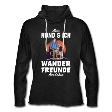 Hunde Hoodie - Hund Wandern Wanderer Wanderung treuer Begleiter