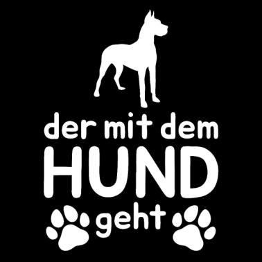 Motiv Gassi gehen Hunde Spruch der mit dem Hund geht