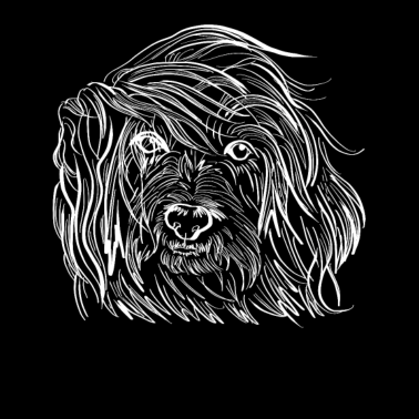 Motiv Tibet Terrier Line Art Geschenk