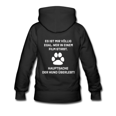 Hunde Hoodie - Hunde Spruch Schriftzug Pfote Geschenkidee