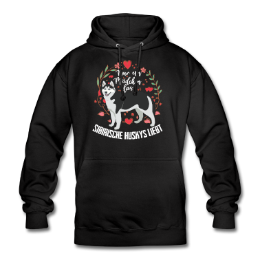 Hunde Hoodie - Sibirische Husky Mädchen Liebe Hund Herz Geschenk