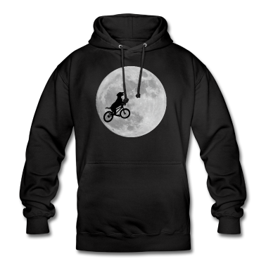 Hunde Hoodie - Hund im Mond